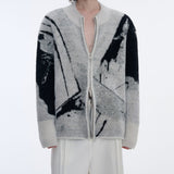 MODEFREAKのジップアップモードニュアンスニット mf3501の画像