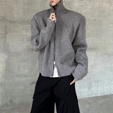 MODEFREAKのジップアップハイネックニットトップス mf3054の画像