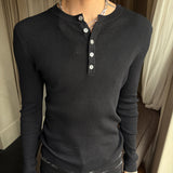 MODEFREAKのヘンリーカラーモードニットプルオーバー mf3514の画像