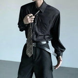 실버 스냅 모드 루즈 셔츠 mf2844