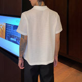 MODEFREAKのモードジップアップメッシュシャツ mf3278の画像