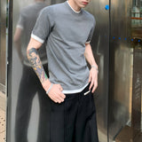 MODEFREAKのバイカラーデザインモードニットトップス mf3289の画像