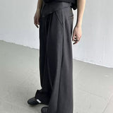 MODEFREAKのハイウエストドレープコリアンスラックス mf3339の画像