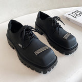 MODEFREAKのスクエアトゥレザーシューズ mf2166の画像