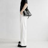 MODEFREAKのホワイトルーズデニムパンツ mf2668の画像