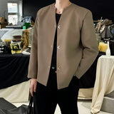 MODEFREAKのノーカラーコリアンスマートジャケット mf3503の画像