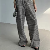 MODEFREAKのギンガムチェックルーズパンツ mf3340の画像