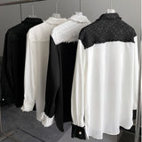 MODEFREAKのツイードモードシャツ mf2803の画像