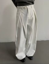 MODEFREAKのサイドタックハイウエストスラックス mf3333の画像