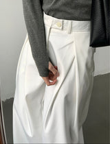 MODEFREAKのサイドタックハイウエストスラックス mf3333の画像