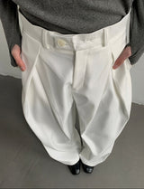 MODEFREAKのサイドタックハイウエストスラックス mf3333の画像