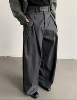 MODEFREAKのサイドタックハイウエストスラックス mf3333の画像