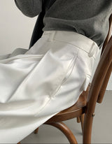 MODEFREAKのサイドタックハイウエストスラックス mf3333の画像