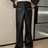 MODEFREAKのジップモードハイウエストレザーパンツ mf3037の画像