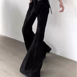 MODEFREAKのプリーツフレアモードスラックス mf3320の画像