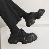 MODEFREAKのマット厚底レザーシューズ mf2645の画像