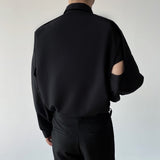 MODEFREAKの【最短即日発送】2wayクラシックデザインモノトーンシャツ mf1873の画像