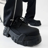 MODEFREAKのスタイリッシュレザースニーカー mf2737の画像