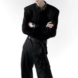 MODEFREAKのハイネックビジューカラーモードシャツ mf3253の画像