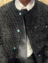 MODEFREAKのツイードモードクラシカルジャケット mf2922の画像