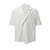 MODEFREAKのアシンメトリーサマーホワイトジャケット mf3370の画像