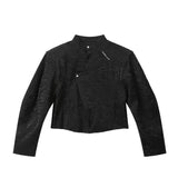 MODEFREAKのエンボスアシンメトリーハイネックシャツ mf2902の画像