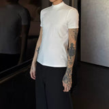 MODEFREAKのハイネックモードコリアントップス mf3205の画像