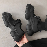 MODEFREAKのマット厚底レザーシューズ mf2645の画像