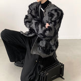 MODEFREAKの【最短即日発送】モードバイカラーミンクタッチカーディガン mf3105の画像