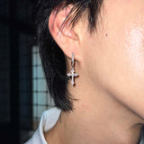 MODEFREAKのクリスタルクロスピアス mf2561の画像