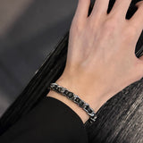 MODEFREAKのヴィンテージチェーンレザーブレスレット mf2896の画像