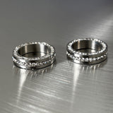 MODEFREAKのクリスタルシルバーシンプルリング mf2911の画像