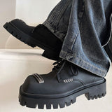 MODEFREAKのスクエアトゥレザーシューズ mf2166の画像