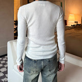 MODEFREAKのヘンリーカラーモードニットプルオーバー mf3514の画像