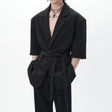 MODEFREAKのウエストベルトサマージャケット mf3346の画像