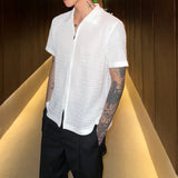 MODEFREAKのモードジップアップメッシュシャツ mf3278の画像