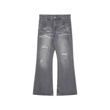 MODEFREAKのウォッシュドダメージデザインデニムパンツ mf3318の画像