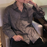 MODEFREAKのシャドウペイズリー総柄シャツ mf2326の画像