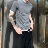 MODEFREAKのバイカラーデザインモードニットトップス mf3289の画像