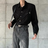 MODEFREAKのモードジップデザインコリアンシャツ mf2920の画像