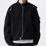 MODEFREAKのデニムモードコリアンジャケット mf3288の画像