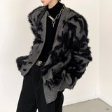 MODEFREAKの【最短即日発送】モードバイカラーミンクタッチカーディガン mf3105の画像