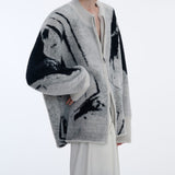 MODEFREAKのジップアップモードニュアンスニット mf3501の画像