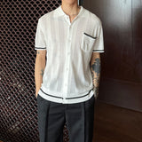 MODEFREAKのシースルーモノトーンラインポロトップス mf3314の画像