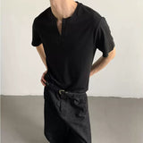 MODEFREAKのVネックスリットシンプルTシャツ mf3371の画像