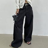 MODEFREAKのドレープフレアモードスラックス mf3222の画像