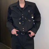 MODEFREAKのメタルチャームデザインモードシャツ mf3261の画像