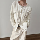 MODEFREAKのタッセルダメージデザインカーディガン mf2788の画像