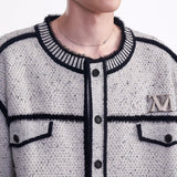 MODEFREAKのモノトーンバイカラーカーディガン mf3500の画像