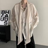 MODEFREAKのラグジュアリーシルクリボンシャツmf2422の画像